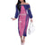 Barbados Cricket Custom Family Matching Off The Shoulder Long Sleeve Dress and Hawaiian Shirt Royal Champions - Tropical Vibes - Wonder Print Shop