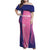 Barbados Cricket Custom Family Matching Off Shoulder Maxi Dress and Hawaiian Shirt Royal Champions - Tropical Vibes - Wonder Print Shop