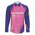 Barbados Cricket Custom Family Matching Puletasi and Hawaiian Shirt Royal Champions - Tropical Vibes - Wonder Print Shop