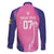 Barbados Cricket Custom Family Matching Puletasi and Hawaiian Shirt Royal Champions - Tropical Vibes - Wonder Print Shop