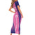 Barbados Cricket Custom Family Matching Short Sleeve Bodycon Dress and Hawaiian Shirt Royal Champions - Tropical Vibes - Wonder Print Shop