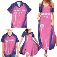 Barbados Cricket Custom Family Matching Summer Maxi Dress and Hawaiian Shirt Royal Champions - Tropical Vibes - Wonder Print Shop