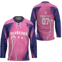 Barbados Cricket Custom Hockey Jersey Royal Champions - Tropical Vibes - Wonder Print Shop