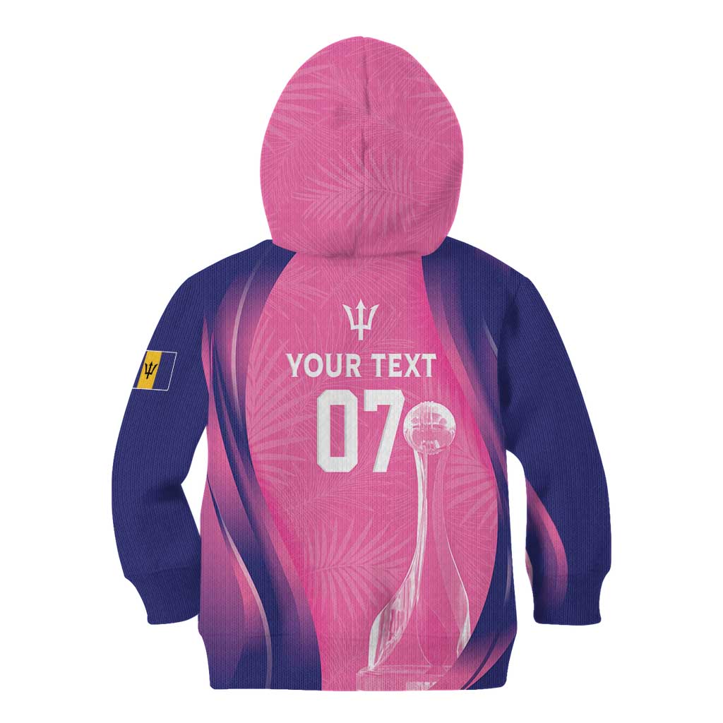 Barbados Cricket Custom Kid Hoodie Royal Champions - Tropical Vibes - Wonder Print Shop