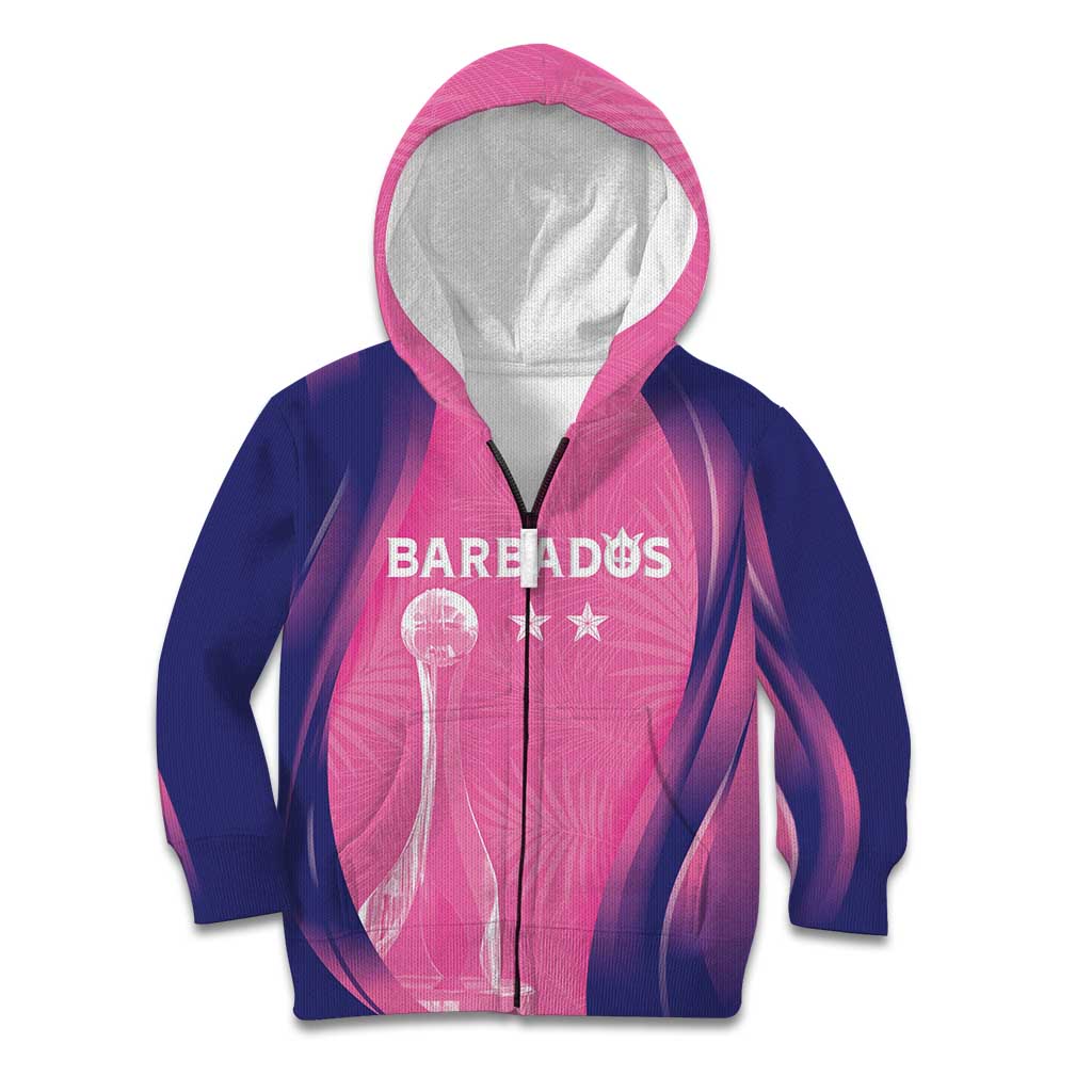 Barbados Cricket Custom Kid Hoodie Royal Champions - Tropical Vibes - Wonder Print Shop