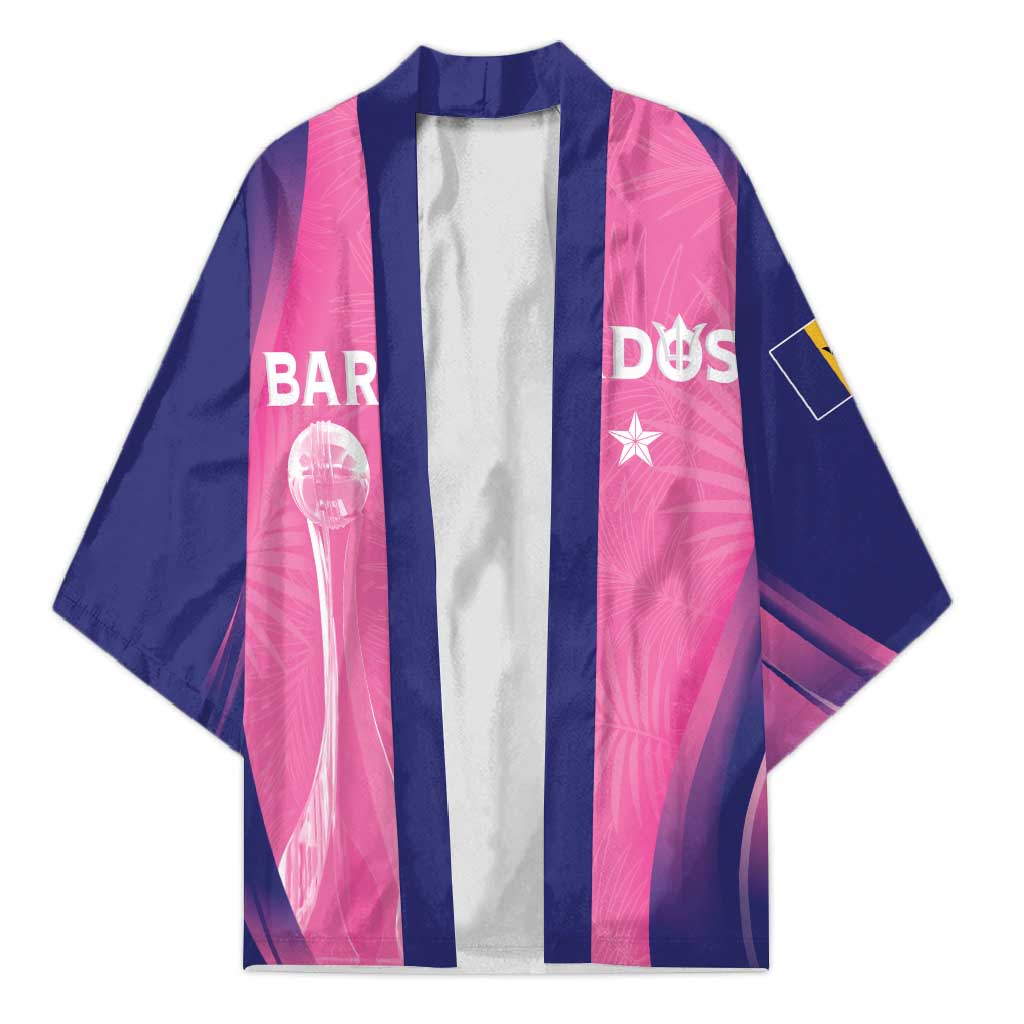 Barbados Cricket Custom Kimono Royal Champions - Tropical Vibes - Wonder Print Shop