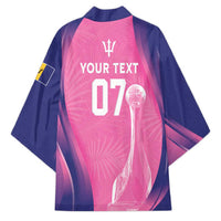 Barbados Cricket Custom Kimono Royal Champions - Tropical Vibes - Wonder Print Shop