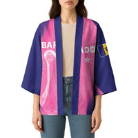 Barbados Cricket Custom Kimono Royal Champions - Tropical Vibes - Wonder Print Shop