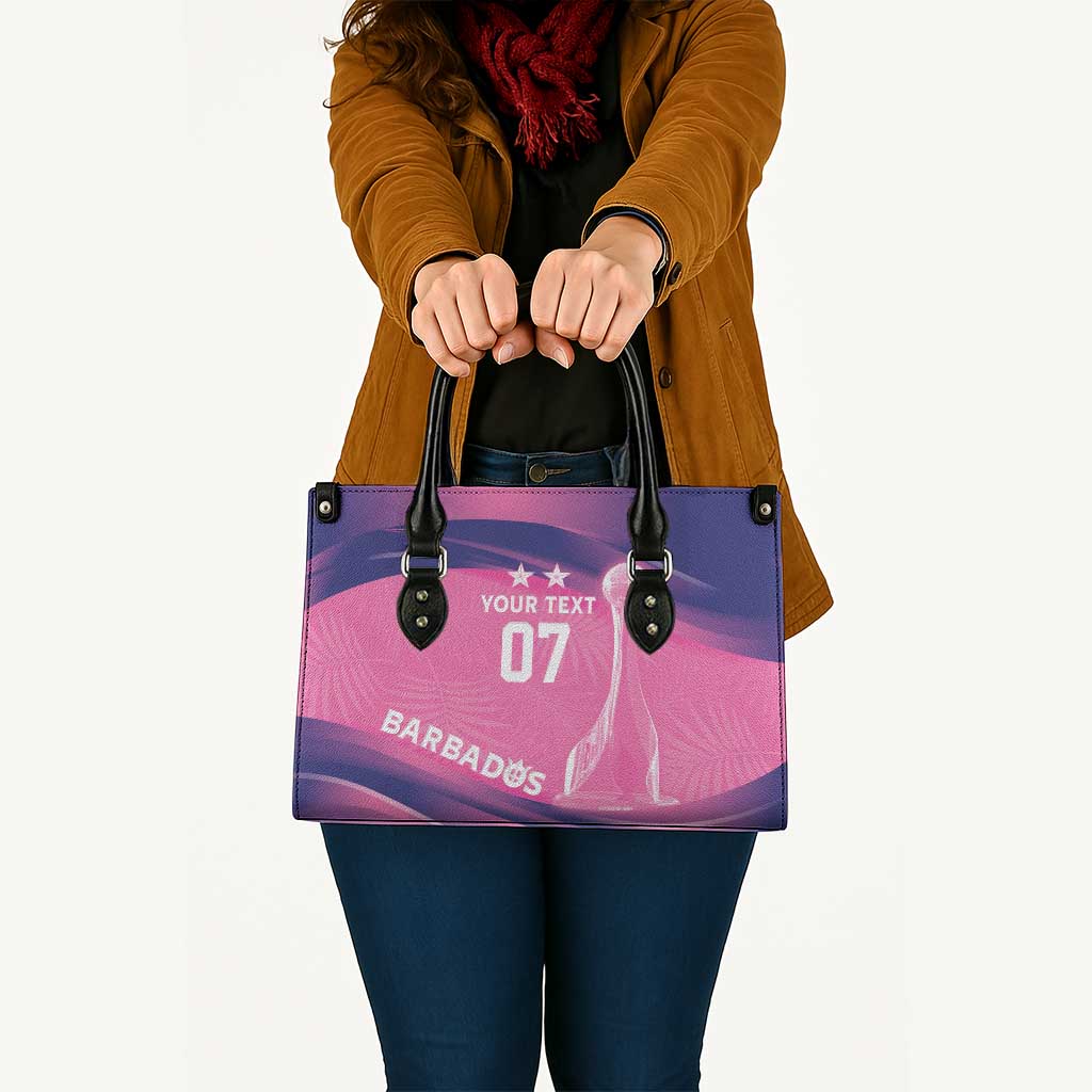 Barbados Cricket Custom Leather Bag Royal Champions - Tropical Vibes - Wonder Print Shop