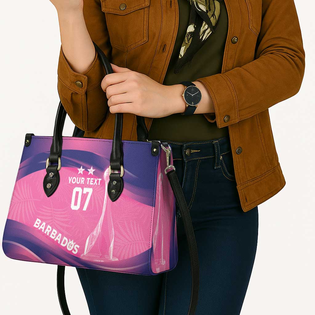 Barbados Cricket Custom Leather Bag Royal Champions - Tropical Vibes - Wonder Print Shop