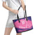 Barbados Cricket Custom Leather Tote Bag Royal Champions - Tropical Vibes - Wonder Print Shop