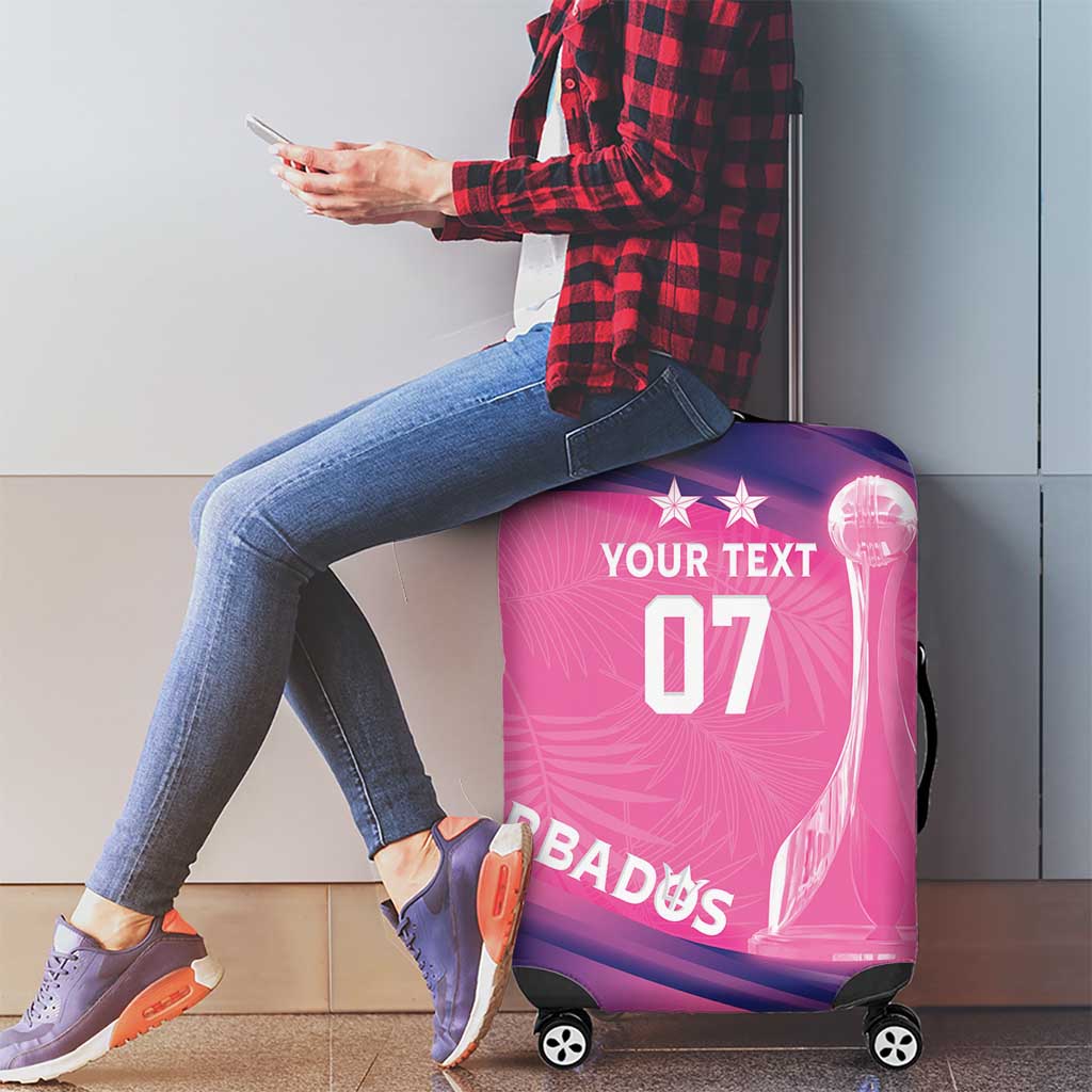 Barbados Cricket Custom Luggage Cover Royal Champions - Tropical Vibes - Wonder Print Shop