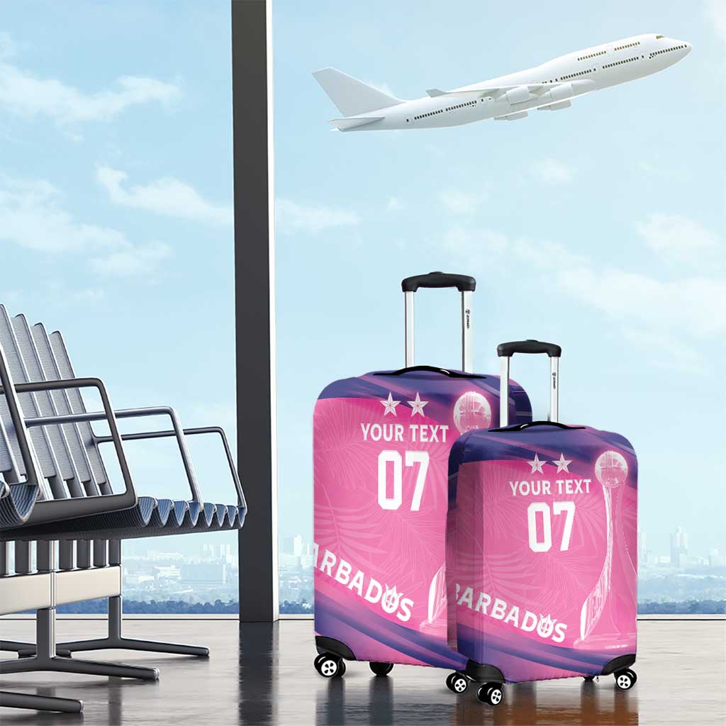 Barbados Cricket Custom Luggage Cover Royal Champions - Tropical Vibes - Wonder Print Shop