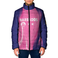 Barbados Cricket Custom Padded Jacket Royal Champions - Tropical Vibes - Wonder Print Shop