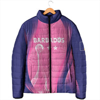 Barbados Cricket Custom Padded Jacket Royal Champions - Tropical Vibes - Wonder Print Shop