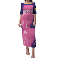 Barbados Cricket Custom Puletasi Royal Champions - Tropical Vibes - Wonder Print Shop