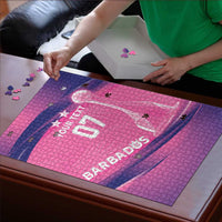 Barbados Cricket Custom Puzzle Royal Champions - Tropical Vibes - Wonder Print Shop