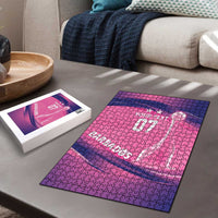 Barbados Cricket Custom Puzzle Royal Champions - Tropical Vibes - Wonder Print Shop