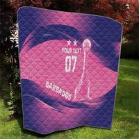 Barbados Cricket Custom Quilt Royal Champions - Tropical Vibes - Wonder Print Shop