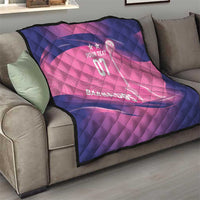 Barbados Cricket Custom Quilt Royal Champions - Tropical Vibes - Wonder Print Shop