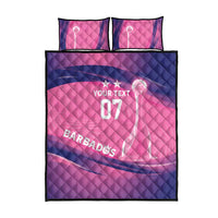 Barbados Cricket Custom Quilt Bed Set Royal Champions - Tropical Vibes - Wonder Print Shop