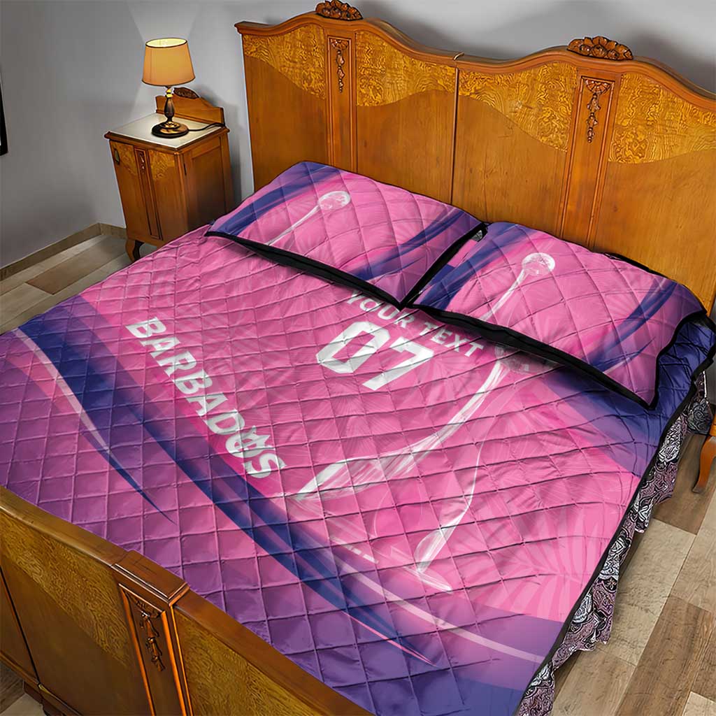 Barbados Cricket Custom Quilt Bed Set Royal Champions - Tropical Vibes - Wonder Print Shop