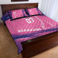 Barbados Cricket Custom Quilt Bed Set Royal Champions - Tropical Vibes - Wonder Print Shop