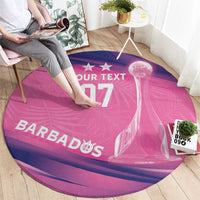 Barbados Cricket Custom Round Carpet Royal Champions - Tropical Vibes - Wonder Print Shop