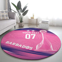 Barbados Cricket Custom Round Carpet Royal Champions - Tropical Vibes - Wonder Print Shop