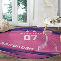 Barbados Cricket Custom Round Carpet Royal Champions - Tropical Vibes - Wonder Print Shop