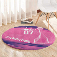 Barbados Cricket Custom Round Carpet Royal Champions - Tropical Vibes - Wonder Print Shop