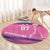 Barbados Cricket Custom Round Carpet Royal Champions - Tropical Vibes - Wonder Print Shop