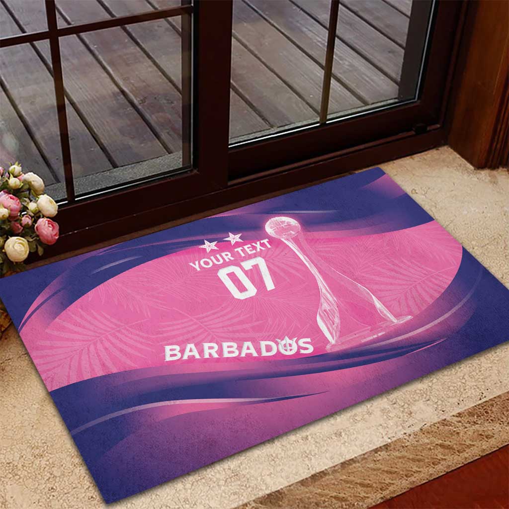 Barbados Cricket Custom Rubber Doormat Royal Champions - Tropical Vibes - Wonder Print Shop