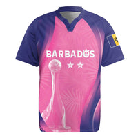 Barbados Cricket Custom Rugby Jersey Royal Champions - Tropical Vibes - Wonder Print Shop
