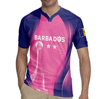 Barbados Cricket Custom Rugby Jersey Royal Champions - Tropical Vibes - Wonder Print Shop