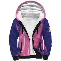 Barbados Cricket Custom Sherpa Hoodie Royal Champions - Tropical Vibes - Wonder Print Shop