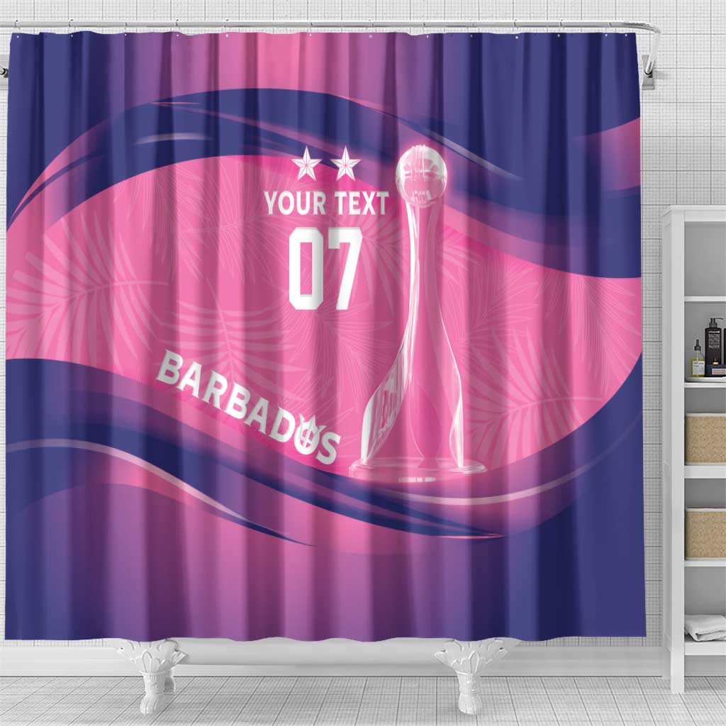 Barbados Cricket Custom Shower Curtain Royal Champions - Tropical Vibes - Wonder Print Shop
