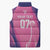 Barbados Cricket Custom Sleeveless Puffer Jacket Royal Champions - Tropical Vibes - Wonder Print Shop