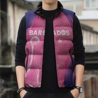 Barbados Cricket Custom Sleeveless Puffer Jacket Royal Champions - Tropical Vibes - Wonder Print Shop