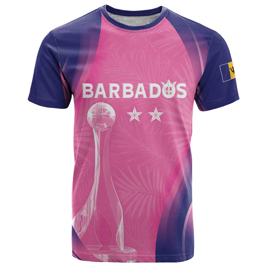 Barbados Cricket Custom T Shirt Royal Champions - Tropical Vibes - Wonder Print Shop