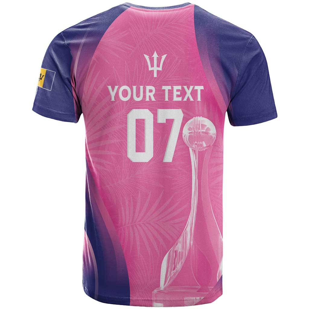 Barbados Cricket Custom T Shirt Royal Champions - Tropical Vibes - Wonder Print Shop