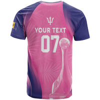Barbados Cricket Custom T Shirt Royal Champions - Tropical Vibes - Wonder Print Shop