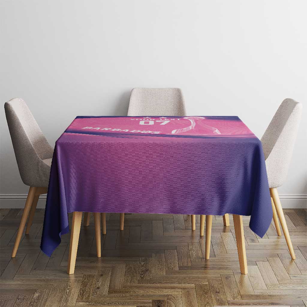 Barbados Cricket Custom Tablecloth Royal Champions - Tropical Vibes - Wonder Print Shop