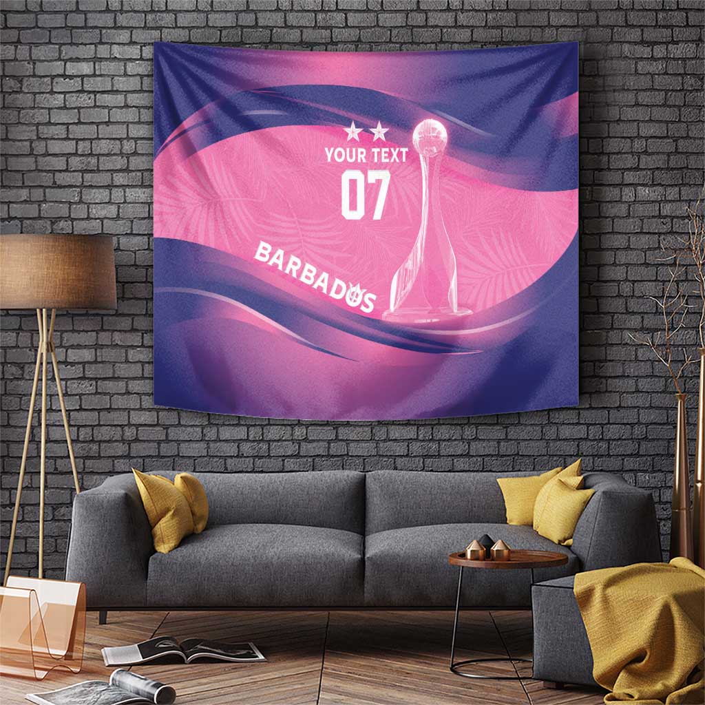Barbados Cricket Custom Tapestry Royal Champions - Tropical Vibes - Wonder Print Shop
