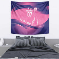 Barbados Cricket Custom Tapestry Royal Champions - Tropical Vibes - Wonder Print Shop