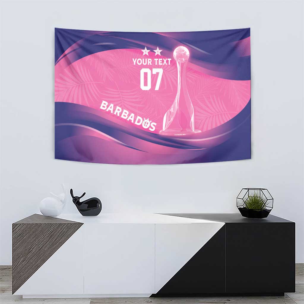 Barbados Cricket Custom Tapestry Royal Champions - Tropical Vibes - Wonder Print Shop