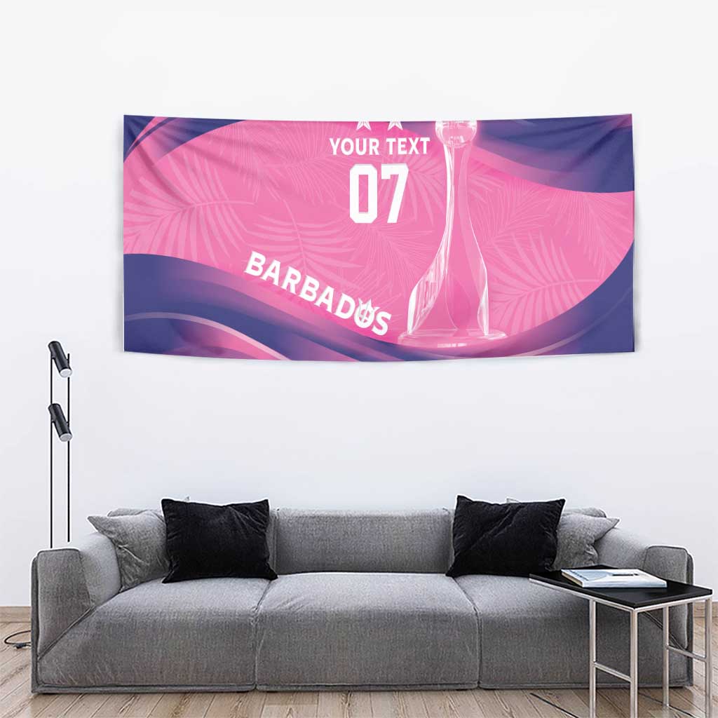 Barbados Cricket Custom Tapestry Royal Champions - Tropical Vibes - Wonder Print Shop