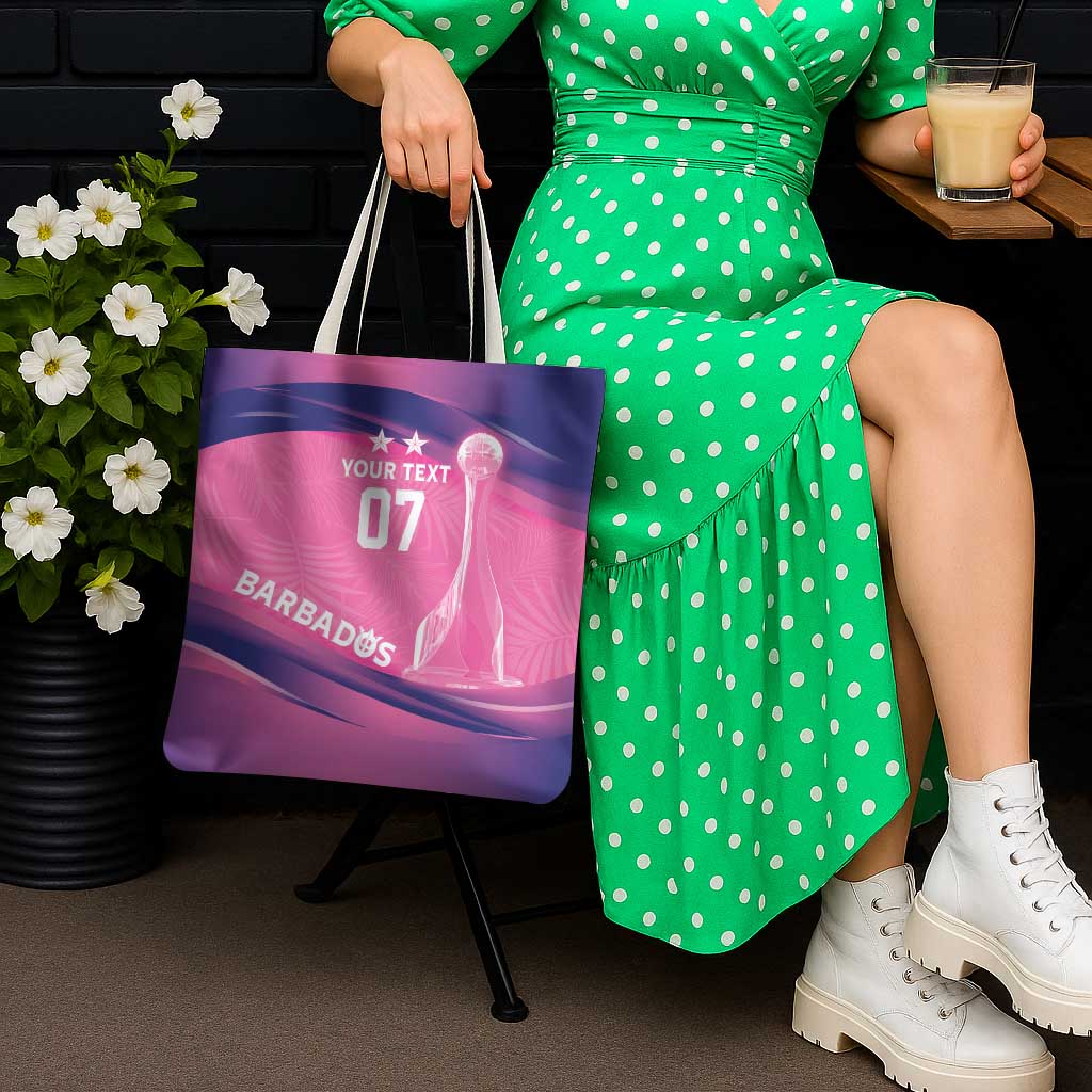 Barbados Cricket Custom Tote Bag Royal Champions - Tropical Vibes - Wonder Print Shop