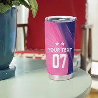 Barbados Cricket Custom Tumbler Cup Royal Champions - Tropical Vibes - Wonder Print Shop