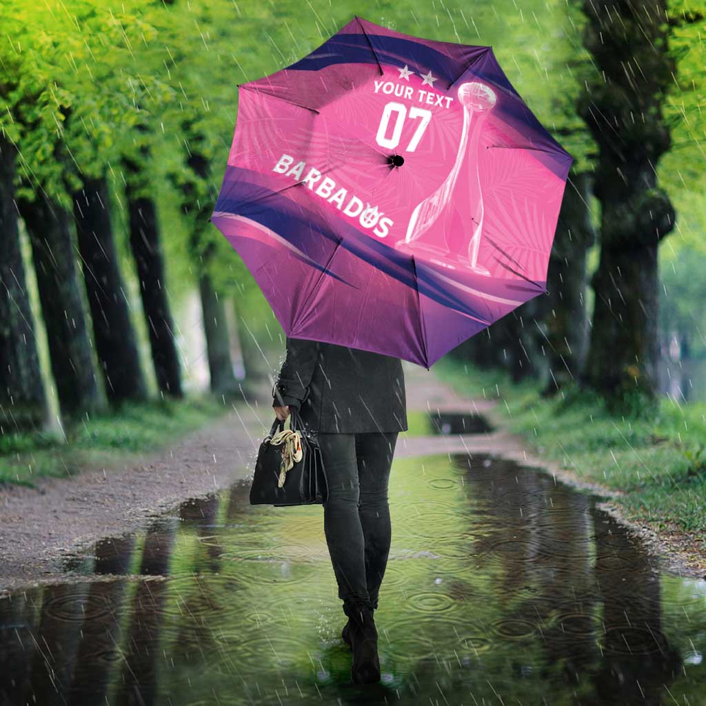 Barbados Cricket Custom Umbrella Royal Champions - Tropical Vibes - Wonder Print Shop